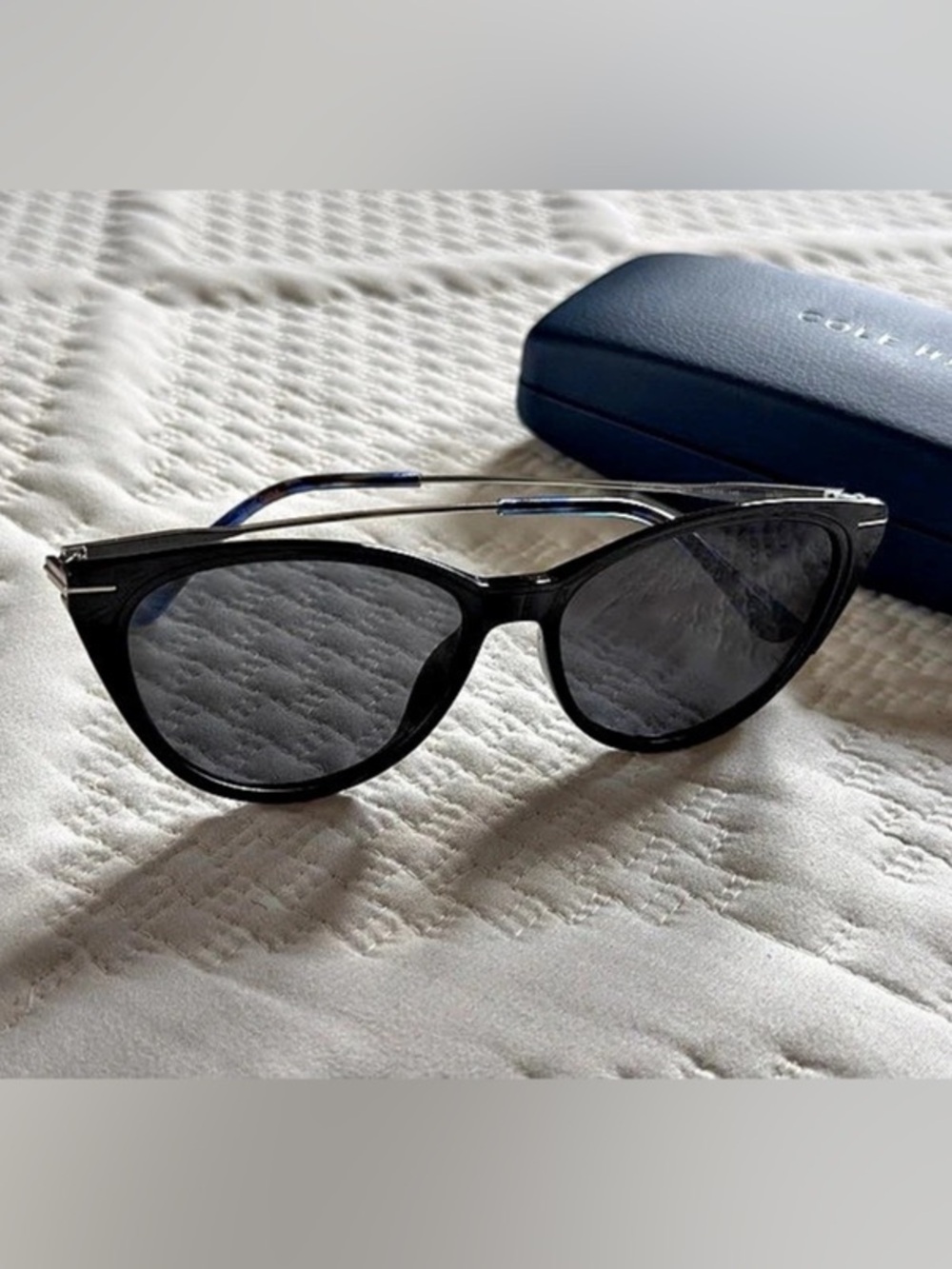 Cole Haan Black & Blue Sunglasses Like New